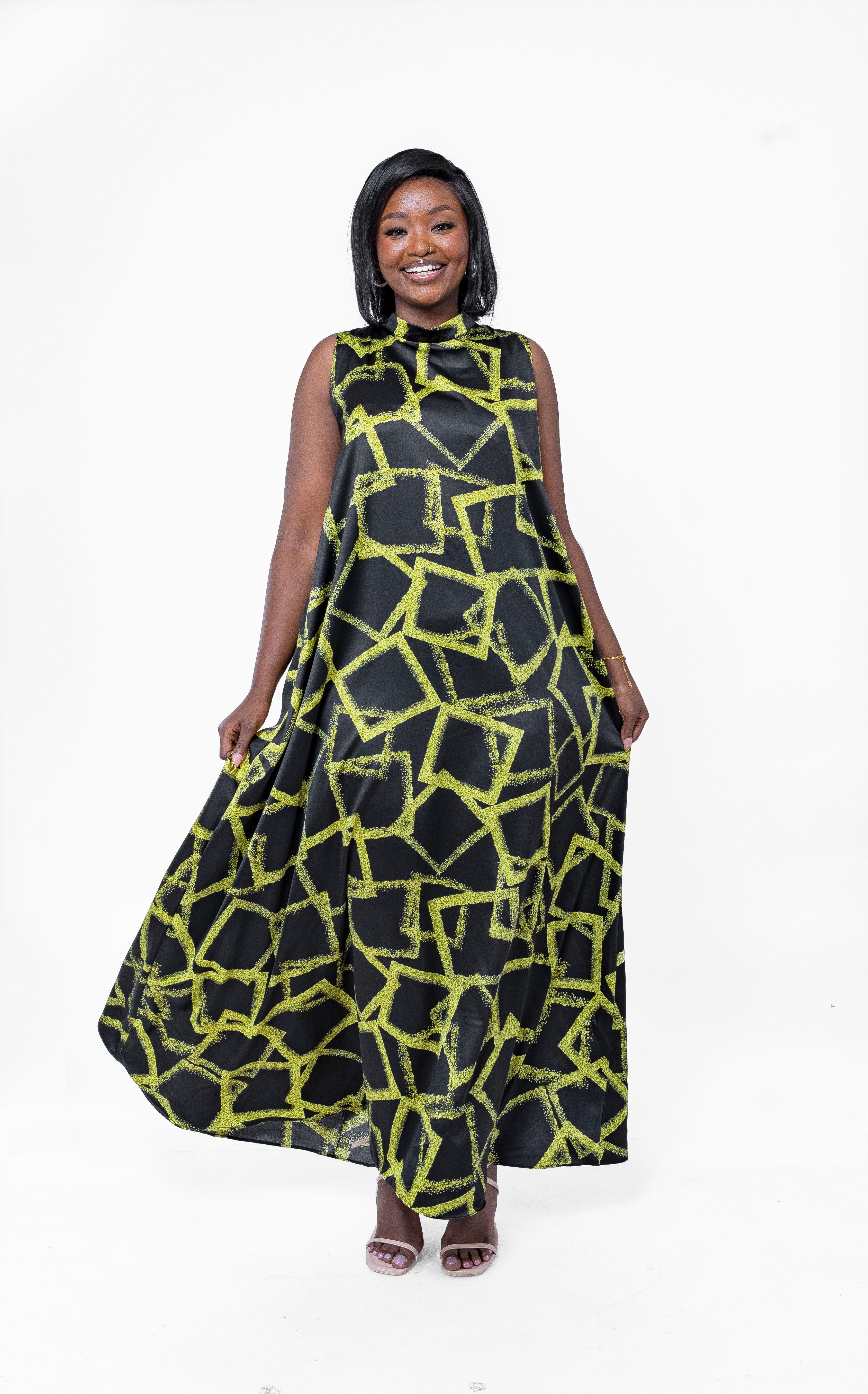 CELESTE Maxi Dress in SAGE